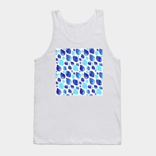 Blue Party Balloon Pattern Tank Top